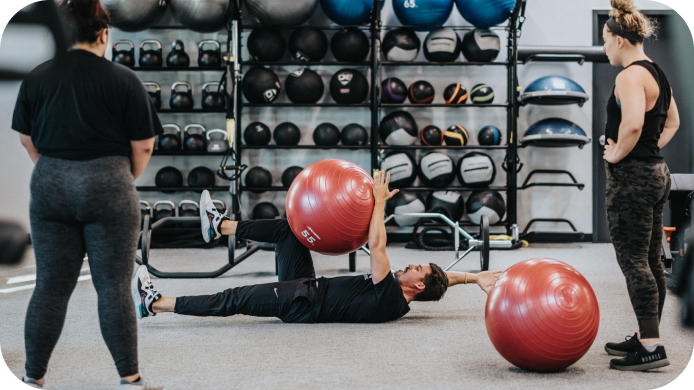 man-training-with-balls