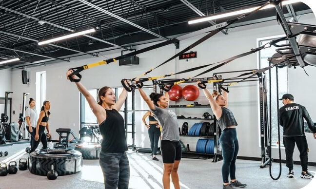 north bergen women in group class