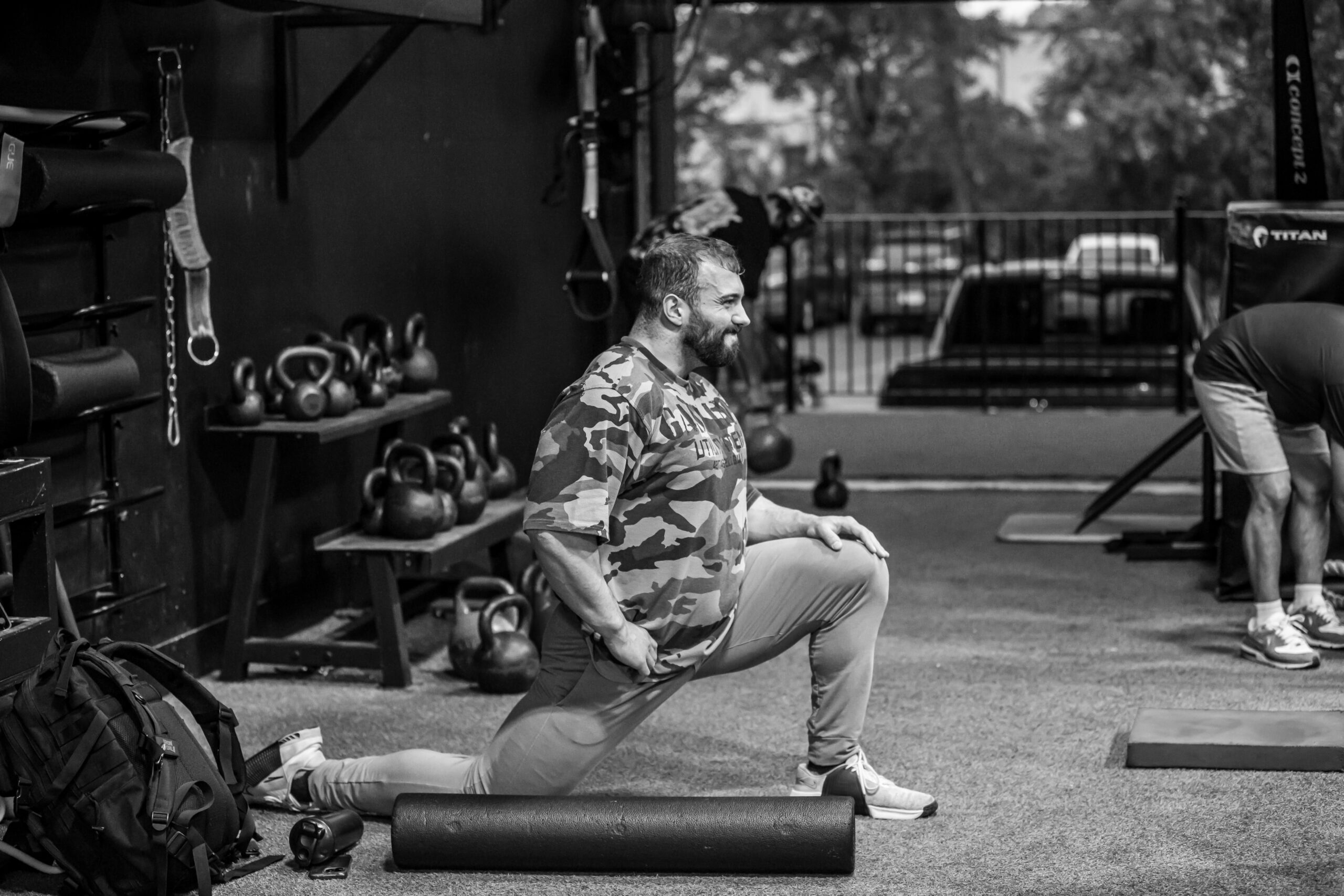 cedar knolls man stretching